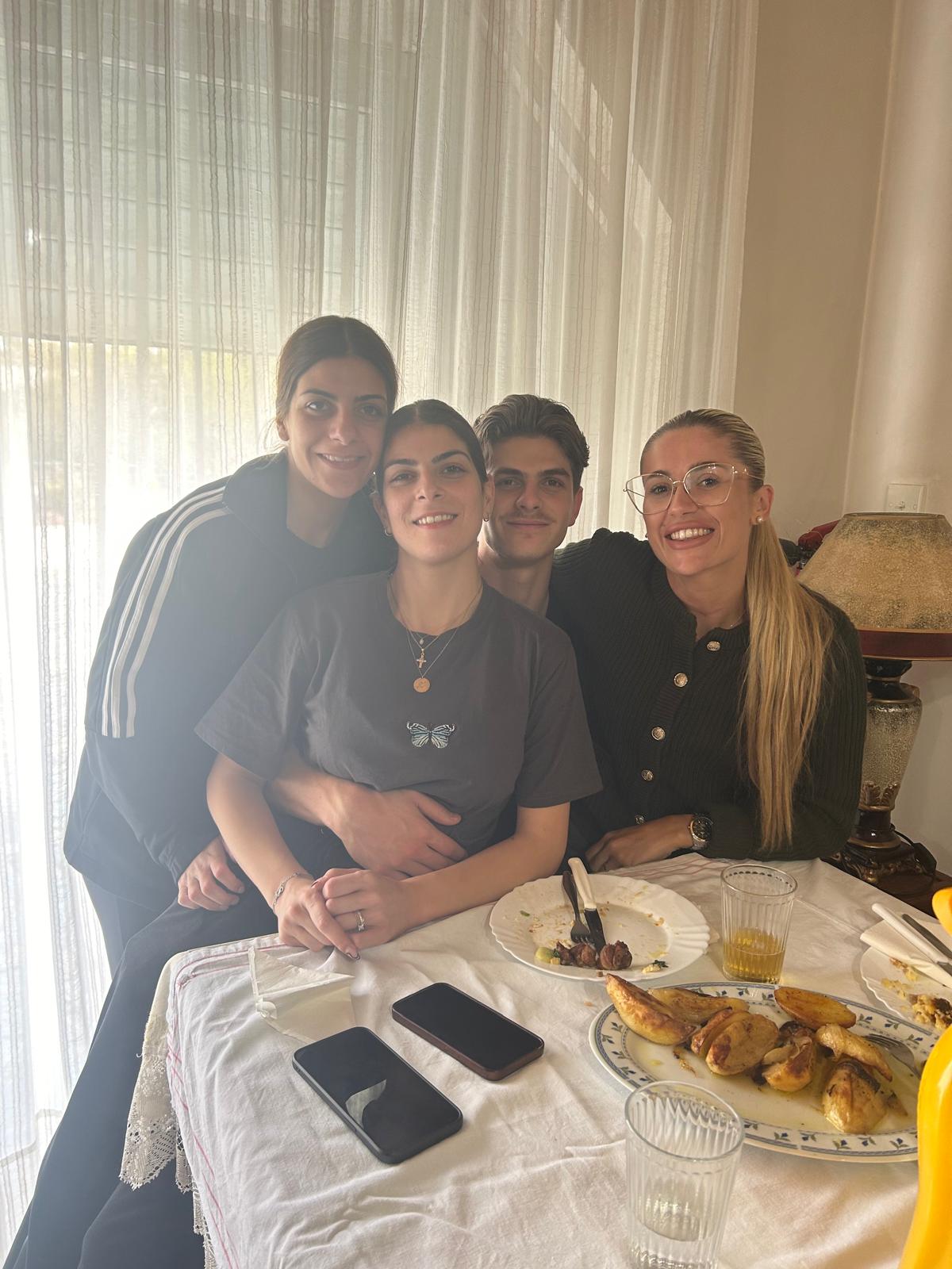 Chris with Jess, Maria and Savvina